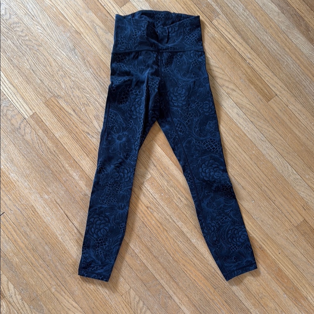 lululemon athletica Black Patterned Leggings